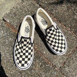 Vans checkered slip on